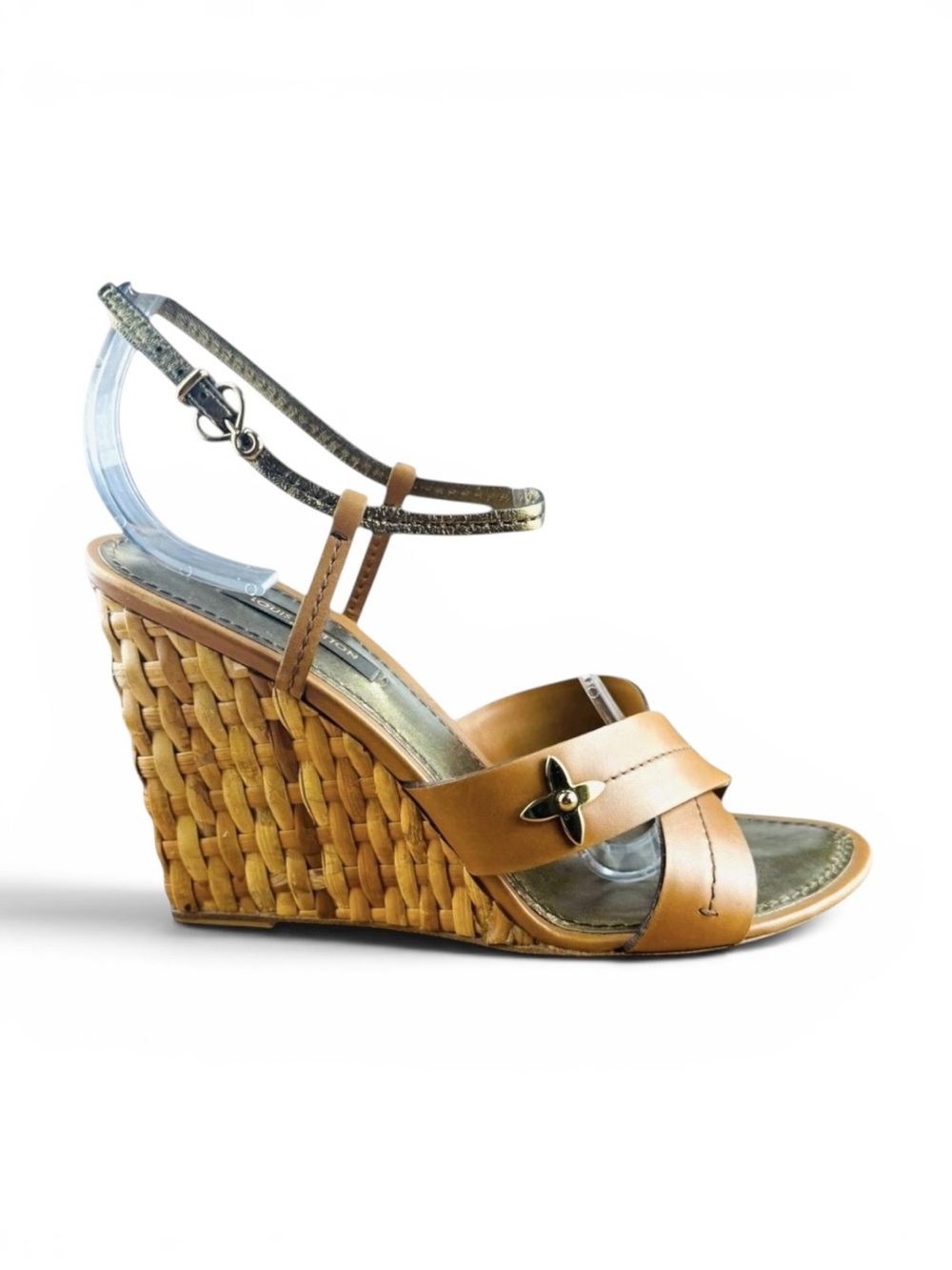 Louis Vuitton Tan Leather Woven Wedge Sandals
Size 37 - Picture 3 of 10